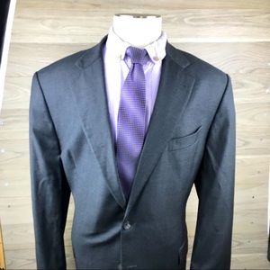 Loro Piana x Joseph Abboud Houndstooth 48XL 2-Button Blazer/Coat Grey